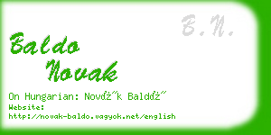 baldo novak business card